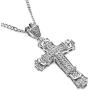 maket 2018 Mens Fashion Jewelry 18K Gold / 925 Silver Plated Diamond Stainless Steel Cross Pendant Necklace Chain