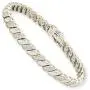 SHKA 18 K Platinum Plated S Link Tennis Bracelet CZ Bracelets with Sparking Wave Pave Crystal Wrap Cubic Zirconia for Men and Women SHKA 18 K Platinum Plated S Link Tennis Bracelet CZ Bracelets with Sparking Wave Pave Crystal Wrap Cubic Zirconia for Men and Women
