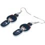 DUOWEI Acrylic Anime Cute Japanese Style Kimono Doll Earrings Charms Drop Dangle Jewelry Gifts for Women Teens Girls Kids