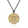 fishhook Key of Solomon The Second Pentacle of Jupiter for Glory,Riches,Tranquility of Mind Necklace