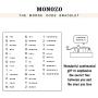 MONOZO Morse Code Bracelets for Women, S925 Sterling Silver Beads Morse Code Strand Bracelets Inspirational Gifts Jewelry Girls Birthday Graduation Gifts for Her Best Friends