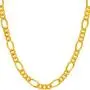 Lifetime Jewelry 5.5mm Rounded Figaro Chain Necklace 24k Real Gold Plated Lifetime Jewelry 5.5mm Rounded Figaro Chain Necklace 24k Real Gold Plated