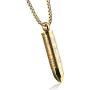 Lords Prayer Cross Bullet Pendant Stainless Steel Lords Bible Cross Prayer Cremation Ashes Urn Necklace, Free Chain