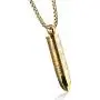 Lords Prayer Cross Bullet Pendant Stainless Steel Lords Bible Cross Prayer Cremation Ashes Urn Necklace, Free Chain