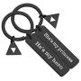 MAOFAED Couple Keychain Couple Gift Gift for Boyfriend Girlfriend Sey Legend of Zelda Inspired He’s My Hero She’s My Princess Vanlentine’s Day Gift Triforce Charm
