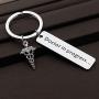 CENWA Med Student Keychain Dr. in Progress Humor Ideas for Doctor Graduation Gift Whitecoat Ceremony, New Doctor, Future Dr