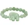 Palm Beach Jewelry Genuine Green Agate and Green Crystal Elephant Stretch Bracelet (10mm), 8 inch Length Palm Beach Jewelry Genuine Green Agate and Green Crystal Elephant Stretch Bracelet (10mm), 8 inch Length