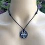 Pagan Jewelry Ankh Cross of life Anubis Bastet Bast Eye of Ra Horus Egyptian Protection Amulet Men Women Coin Pendant Necklace Money Lucky Charm Safe Travel Talisman Medallion w Black Adjustable Cord