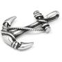 GUNGNEER Nautical Rope And Anchor Necklace Stainless Steel Pendant Keel Chain USN Navy Jewelry Accessory Men Women