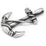 GUNGNEER Nautical Rope And Anchor Necklace Stainless Steel Pendant Keel Chain USN Navy Jewelry Accessory Men Women