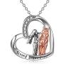 YFN Horse Pendant Necklace Jewelry Sterling Silver Girls with Horse Gift for Women Girls 18''