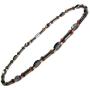 Accents Kingdom Mens Magnetic Hematite Tigers Eye Bead Necklace