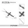 POPKIMI S925 Sterling Silver Faith Necklace Pendant Jewelry for Women Gifts,18+2inch