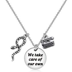 WSNANG Riverdale Inspired Gift Southside Serpents Snake Necklace Falice Jewelry We Take Care of Our Own Necklace