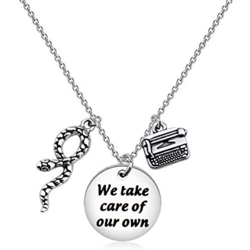 WSNANG Riverdale Inspired Gift Southside Serpents Snake Necklace Falice Jewelry We Take Care of Our Own Necklace
