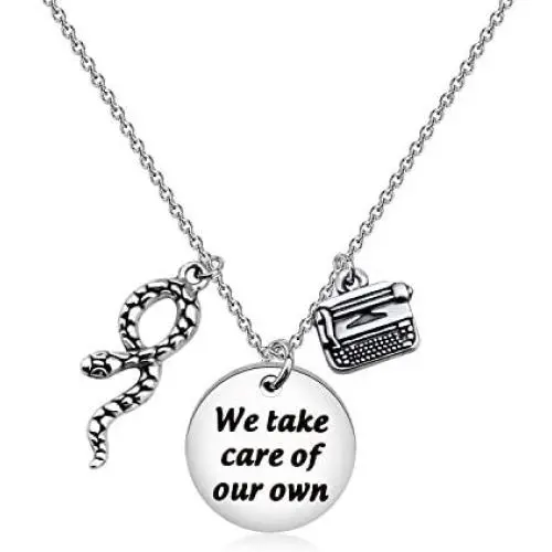 WSNANG Riverdale Inspired Gift Southside Serpents Snake Necklace Falice Jewelry We Take Care of Our Own Necklace