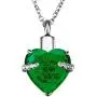 PREKIAR Heart Cremation Urn Necklace for Ashes Urn Jewelry Memorial Pendant with Fill Kit and Gift Box - Always on My Mind Forever in My Heart