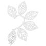 Elf Ear Cuff Metal Leaf Wrap Earring Hollowed Flower Leaf Cosplay Fairy Ear Wrap Cuffs Earrings for Women Girls Wedding Jewelry Filigree Fairy Elven Fantasy Handcraft Ear Cuffs