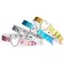 Tvoip 4Pcs PU Leather Choker Necklace Gift for Women Holographic Choker Heart Metal Laser Collar Chocker Fashion Jewelry Colorful Leather