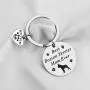 FUSTMW Dog Owner Gifts Best Boxer, Boston Terrier, Golden Retriever Mom Ever Keychain Gift Dog Lover Gifts Paw Print Jewelry Animal Pet Owner Rescue Gift