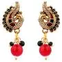 Efulgenz Indian Bollywood Antique Vintage Gold Plated Wedding Faux Pearl Strand Pendant Choker Collar Necklace Earring Jewelry Set