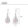 Dangle s925 Silver Teardrop Earrings for Women Girls Teens Vintage Filigree Fashion Women Drop Earrings Charm Gifts Dangle s925 Silver Teardrop Earrings for Women Girls Teens Vintage Filigree Fashion Women Drop Earrings Charm Gifts