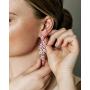 SWEETV Wedding Bridal Chandelier Earrings, Crystal Rhinestone Drop Dangle Earrings for Women Brides