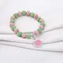 UJIMS Pink and Green Pearl Bracelet Sorority Paraphernalia Gift Graduation Earrings for Women Girls UJIMS Pink and Green Pearl Bracelet Sorority Paraphernalia Gift Graduation Earrings for Women Girls