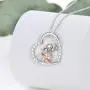 PROESS Mom and Baby Elephant Necklace Lucky Daughter Pendant Necklace for Girls Sterling Silver I Love You Heart Jewelry for Women Granddaughter PROESS Mom and Baby Elephant Necklace Lucky Daughter Pendant Necklace for Girls Sterling Silver I Love You Heart Jewelry for Women Granddaughter