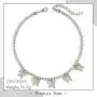 Gangel Silver Butterfly Layered Choker with Rhinestone Tennis Chain Fashion Necklace Stylish Design Pendant Pretty Jewelry for Party Dating Vacation for Women and Girls(Pack of 1) Gangel Silver Butterfly Layered Choker with Rhinestone Tennis Chain Fashion Necklace Stylish Design Pendant Pretty Jewelry for Party Dating Vacation for Women and Girls(Pack of 1)