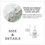 925 Sterling Silver Friendship Bis Sis Lit Sis Sister Heart Dangle Earrings Birtthday Christmas Jewelry Gifts for Best Friend Sister Female Classmates Women