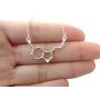 Rosa Vila Happiness Serotonin Molecule Necklace Women, Solid 925 Sterling Silver, Ideal Gift Necklaces For Teacher, Professor, Chemistry Graduates, Science Jewelry Lovers (Sterling Silver)