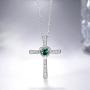 Mothers Day Necklace Gifts May Birthstone Emerald Jewelry for Mom Pearl Garnet Amethyst Aquamarine Necklace Love Heart Pendant Jewelry Birthday Gifts for Women