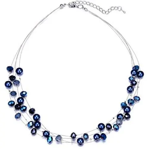 BULINLIN Layered Choker Freshwater Pearl Necklace - Fashion Jewelry Necklace Gifts for Women BULINLIN Layered Choker Freshwater Pearl Necklace - Fashion Jewelry Necklace Gifts for Women