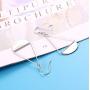 Sllaiss 925 Sterling Silver Paddle Dangle Earrings Geometric Triangle Statement Drop Earrings for Women Girls Lightweight