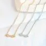 MIXIA 2pcs/Set Dog Bone Charm Necklace Collar Matching Friendship Best Friend Keyring Jewelry Pet Jewelry Dog Lover Gift Set