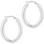 PAVOI 14K Gold Plated Sterling Silver Post Monet Oval Chunky Lightweight Hoop Earrings for Women