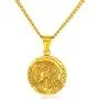 XRDSS Christian Jesus Christ Face Pendant Necklace Stainless Steel Medallion Necklace