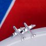Tiny Airplane Stud Earrings Cute Aircraft Earrings for Women Men Girls Children