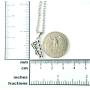 Xylophone Necklace, 20'' (50.8cm) Rolo Chain with 3D Marimba & Mallets Charm, New Percussionist Pendant Jewelry Antique Silver Finish Pewter Charm, on Pure 304 Stainless Steel Chain