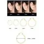 TIFMOCO Earrings Hoop,Small Hoop Earrings 4 Pairs Cartilage Cooper Hoop Earrings Set for Women Men Girls