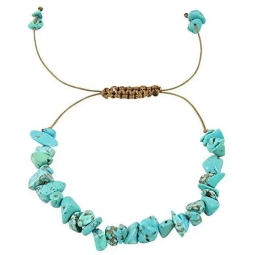 Turquoise Network Gemstone Bracelet Adjustable Size Bolo Clasp (Choose Color) Turquoise Network Gemstone Bracelet Adjustable Size Bolo Clasp (Choose Color)