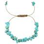 Turquoise Network Gemstone Bracelet Adjustable Size Bolo Clasp (Choose Color)