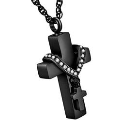 Dletay Cremation Jewelry for Ashes Memorial Ashes Keepsakes Necklace Urn Necklace with Filling Kit