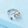 mingkejw Cremation Jewelry Ring for Ashes Adjustable Cute Cat Urn Rings Holder for Pet Ashes Cremation Urn Keepsake Memorial Ring for Women Girls