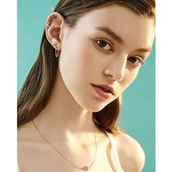 21Pcs 16G Silver/Gold Cartilage Earrings for Women/Men//Boys/Girls - Tragus Jewelry Set with Cubic Zirconia and Surgical Steel