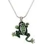 DianaL Boutique Adorable Green Frog Charm Pendant Necklace with 18 inch Chain Gift Boxed Fashion Jewelry DianaL Boutique Adorable Green Frog Charm Pendant Necklace with 18 inch Chain Gift Boxed Fashion Jewelry