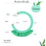 Sllaiss Summer Beaded Raffia Statement Earrings for Women Fashion Jewelry Handmade Bohemian Drop Dangle Earrings Big Circle Hoop Colorful