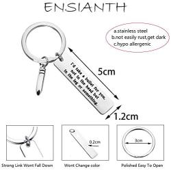 ENSIANTH Take a Bullet for You Keychain Bullet Keychain for Friend Encouragement Gift for Her