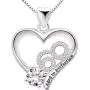 ALOV Jewelry Sterling Silver 60th Birthday Aged to Perfection Cubic Zirconia Pendant Necklace ALOV Jewelry Sterling Silver 60th Birthday Aged to Perfection Cubic Zirconia Pendant Necklace